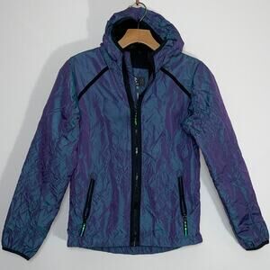 Champion Iridescent‎ Youth Rain Jacket - Size M (8-10) - Purple/Blue Iridescence